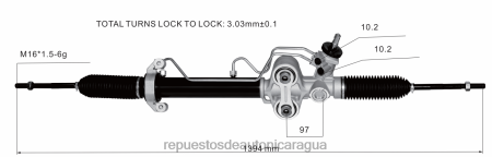 Repuestos de motos Yamaha Nicaragua - cremallera de dirección asistida 19330567 19133646 19207492 p15851001 0208V2695 CHEVROLET