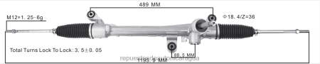 Distribuidores de repuestos para motos Nicaragua - Cremallera de dirección asistida 53601-tg2-t01 0208V2539 HONDA