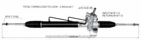 Repuestos de auto Nicaragua - Cremallera de dirección asistida 53601-slj-053 53601-slj-013 0208V2541 HONDA