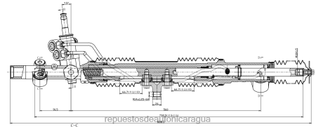 Repuestos de auto Nicaragua - cremallera de dirección asistida 53601-s7c-g02 0208V2531 HONDA