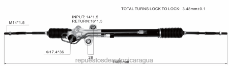 Repuestos para motos Nicaragua - Cremallera de dirección asistida 53601-tk8-a01 0208V2526 HONDA