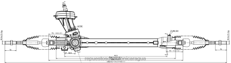 Importadores de repuestos de motos en Nicaragua - cremallera de dirección asistida 56500-g6500 0208V2760 HYUNDAI/KIA