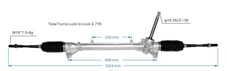 Mayoristas de repuestos de auto - cremallera de dirección asistida 56500-j4000 0208V2762 HYUNDAI/KIA