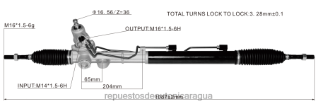 Repuestos de motos Nicaragua - cremallera de dirección asistida 57700-3k230 0208V2743 HYUNDAI/KIA