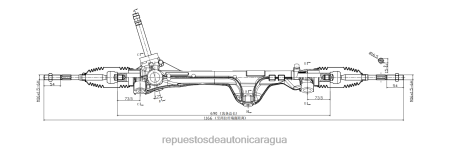 Repuestos para motos Nicaragua - cremallera de dirección asistida 56500-l400a 0208V2746 HYUNDAI/KIA