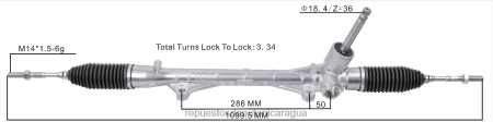 Repuestos para motos Nicaragua - cremallera de dirección asistida 4410a770 0208V2556 MITSUBISHI