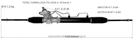 Repuestos de auto Nicaragua - cremallera de dirección asistida 49001-27n00 0208V2591 NISSAN