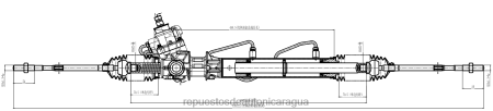 Repuestos de auto Nicaragua - cremallera de dirección asistida 49200-44u05 0208V2581 NISSAN
