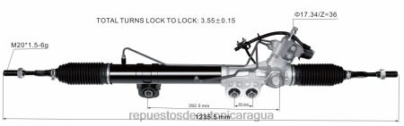 Repuestos para motos Nicaragua - cremallera de dirección asistida 49001-1lb3b 49001-1lb2a 49001-1lb2b 49001-1lb3a 0208V2576 NISSAN