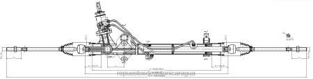 Repuestos de motos Yamaha Nicaragua - cremallera de dirección asistida a21r23-3400014 0208V2845 GAZ