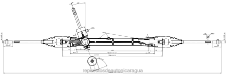 Repuestos de motos por mayor en Nicaragua - cremallera de dirección asistida 40360-30400 0208V2848 GEELY