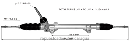 Repuestos para motos Nicaragua - Cremallera de dirección asistida 48001-8099r 480011626r 0208V2806 RENAULT