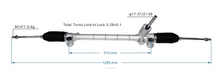Mayoristas de repuestos de auto - cremallera de dirección asistida 48500-m68p02 0208V2622 SUZUKI