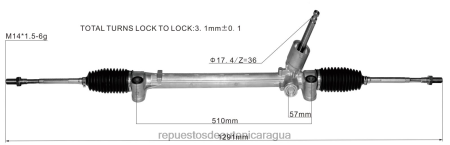 Repuestos de auto Nicaragua - cremallera de dirección asistida 48500-52r01 0208V2621 SUZUKI