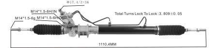 Repuestos de motos Nicaragua - cremallera de dirección asistida 48580-65d01 0208V2623 SUZUKI