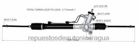 Mayoristas de repuestos de auto - cremallera de dirección asistida 44250-42032 0208V2492 TOYOTA