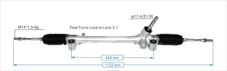 Repuestos Suzuki motos Nicaragua - cremallera de dirección asistida 45510-0d560 0208V2507 TOYOTA