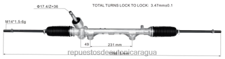 Repuestos Suzuki motos Nicaragua - cremallera de dirección asistida 45510-bz350 0208V2467 TOYOTA