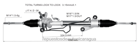 Repuestos de motos Nicaragua - Cremallera de dirección asistida 44200-13021 44250-02170 0208V2473 TOYOTA