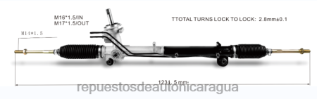 Repuestos de auto Nicaragua - Cremallera de dirección asistida e3b13200a1b j7bz3504p 0208V2661 FORD