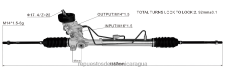 Repuestos de motos Nicaragua - cremallera de dirección asistida 6r1423055bx 0208V2423 VOLKSWAGEN