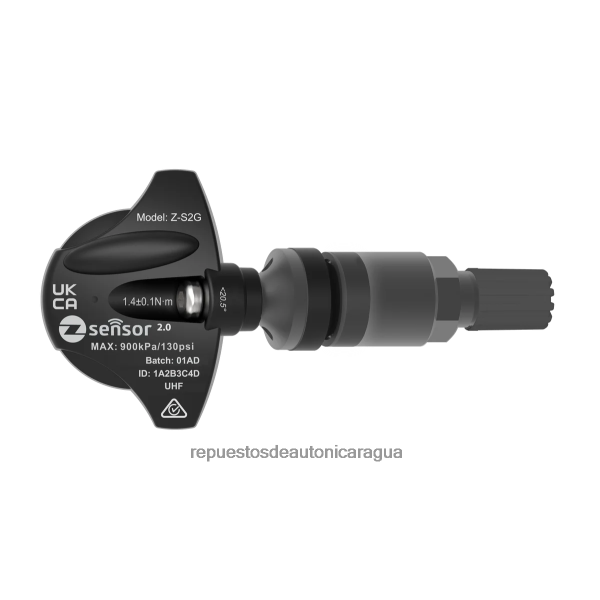 Repuestos de motos Nicaragua - Holden oe sensor tpms de repuesto - oe p/n 95712232, 13598773 frecuencia 433mhz 6LR0681391 vástago de válvula de metal - gris oscuro