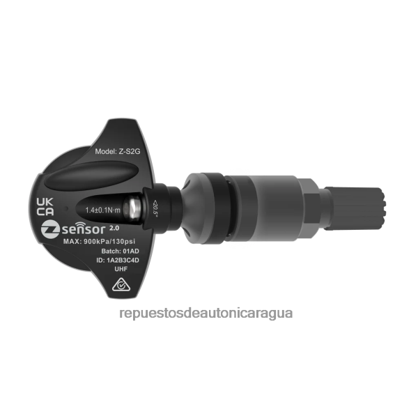 Repuestos Suzuki motos Nicaragua - Sensor tpms de repuesto original de jaguar - oe p/n c2z31510, fw931a159ab frecuencia 433 mhz 6LR0681415 vástago de válvula de metal - gris oscuro